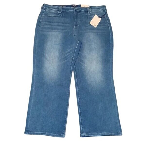 NYDJ Windham Straight Leg High Waist Cropped Jeans - Picture 3 of 7